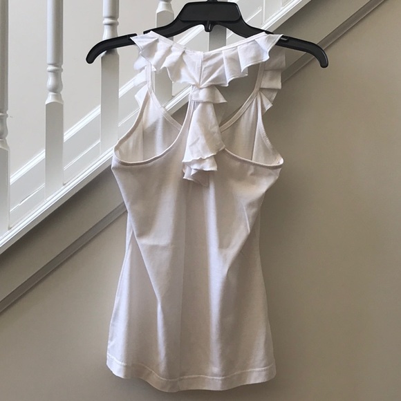 Women Ruffle Racer-Back Tank - Picture 3 of 3